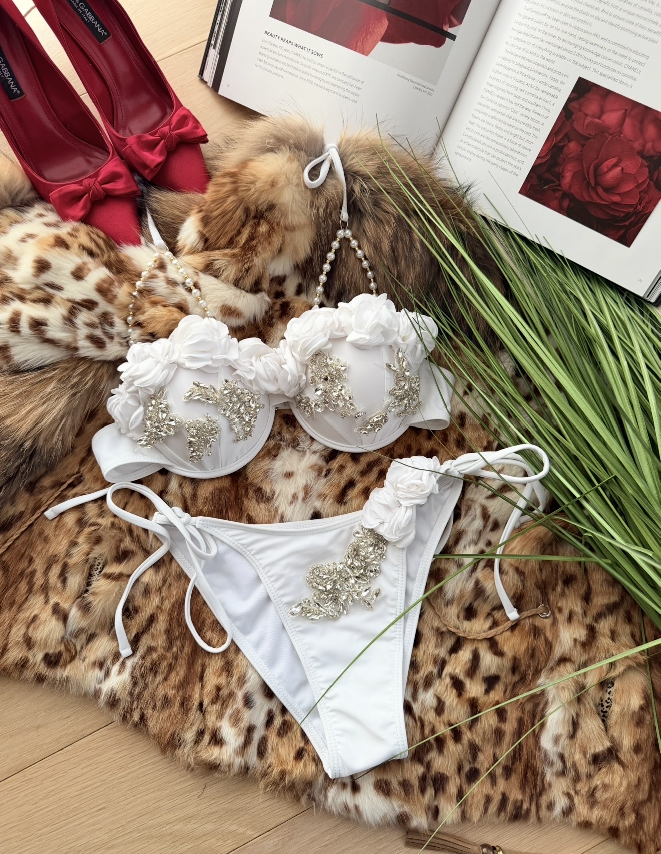 Bikinis "White Crystal Couture"